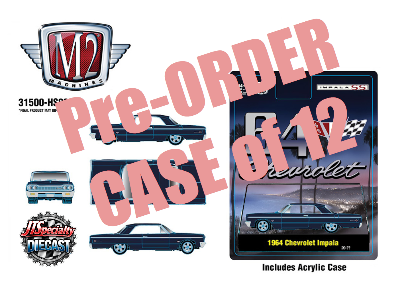 M2 1964 Chevrolet Impala - Hardtop - CASE of 12