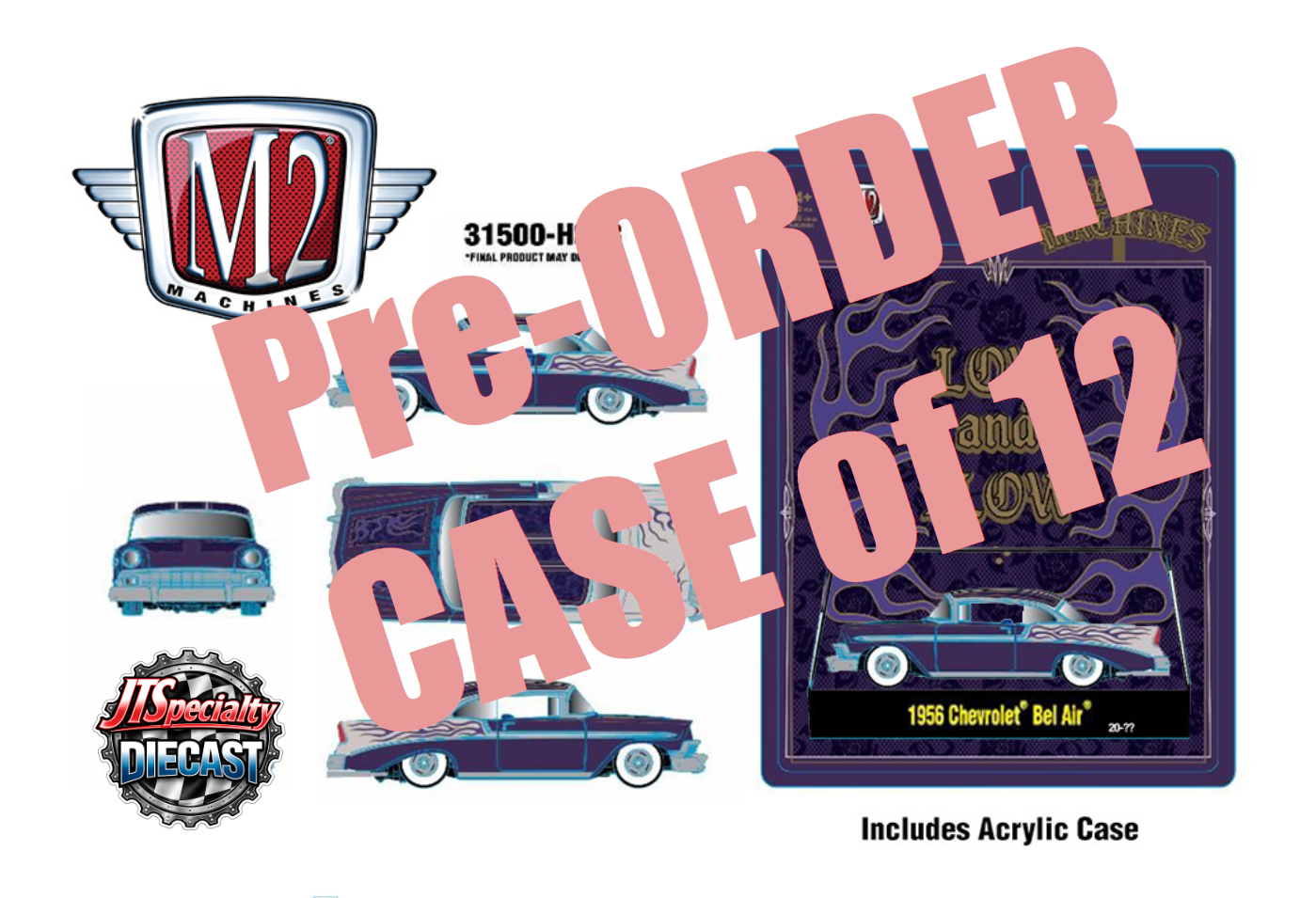 M2 1956 Chevrolet Bel Air - CASE of 12