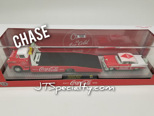 M2 CHASE 1958 Chevrolet Spartan LCF & 1956 Bel Air - Coca-Cola Auto Hauler
