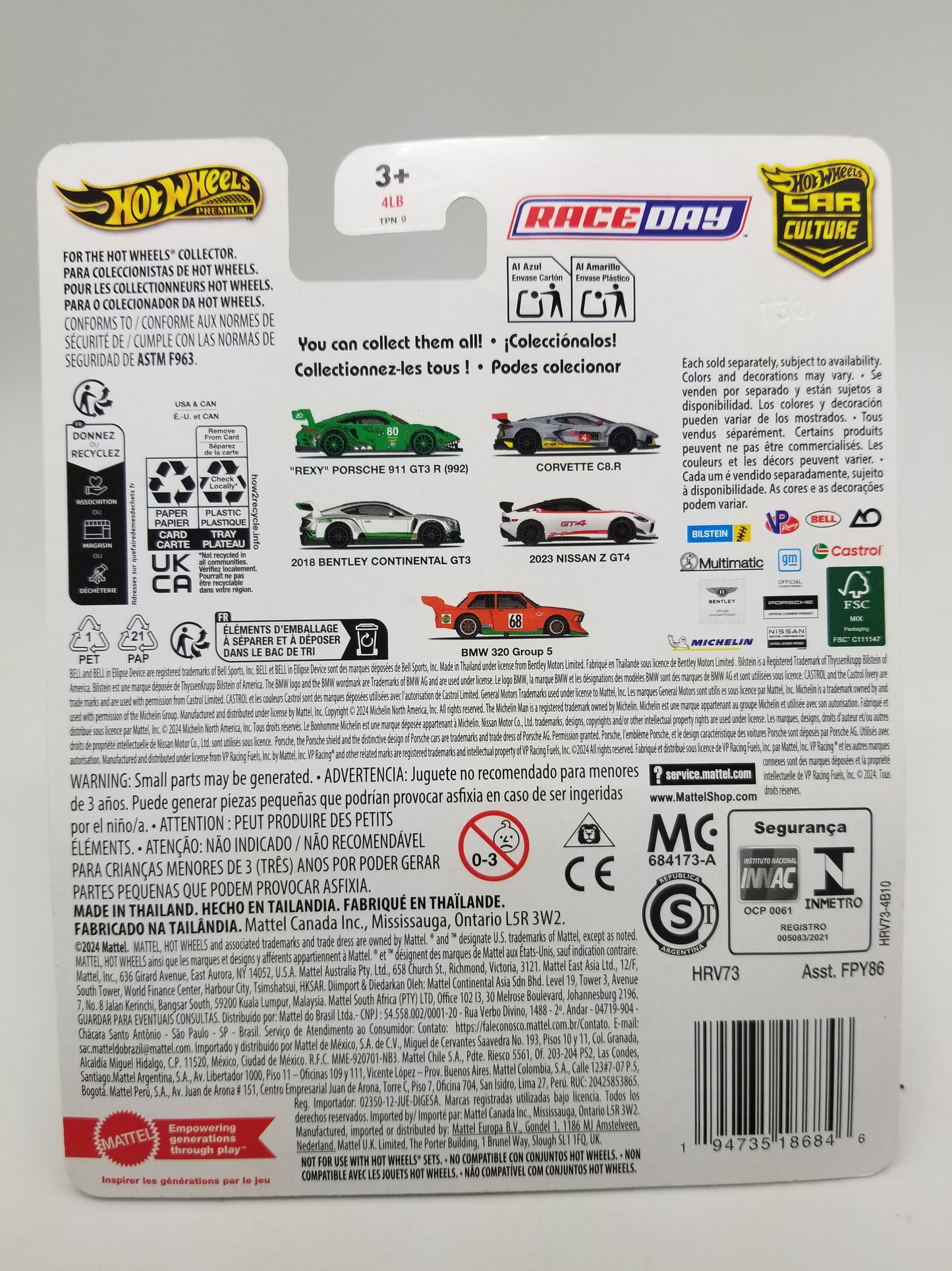 Hot Wheels RACE DAY 2023 Nissan Z GT4