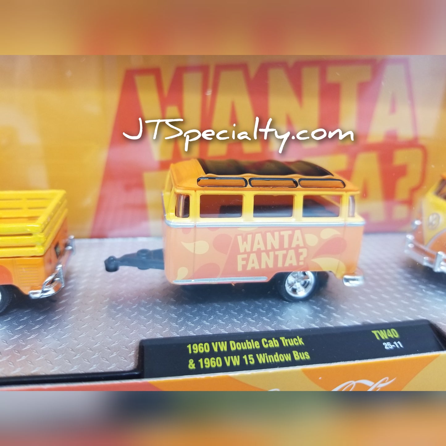 M2 1960 VW Double Cab Truck & 1960 VW 15-Window Bus – Fanta Auto Hauler
