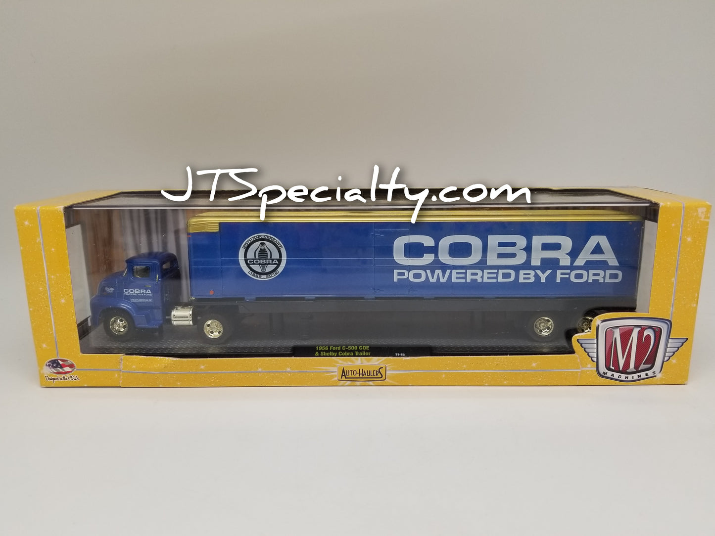M2 CHASE 1956 Ford C-500 COE & Shelby Cobra Trailer - TORN BOX