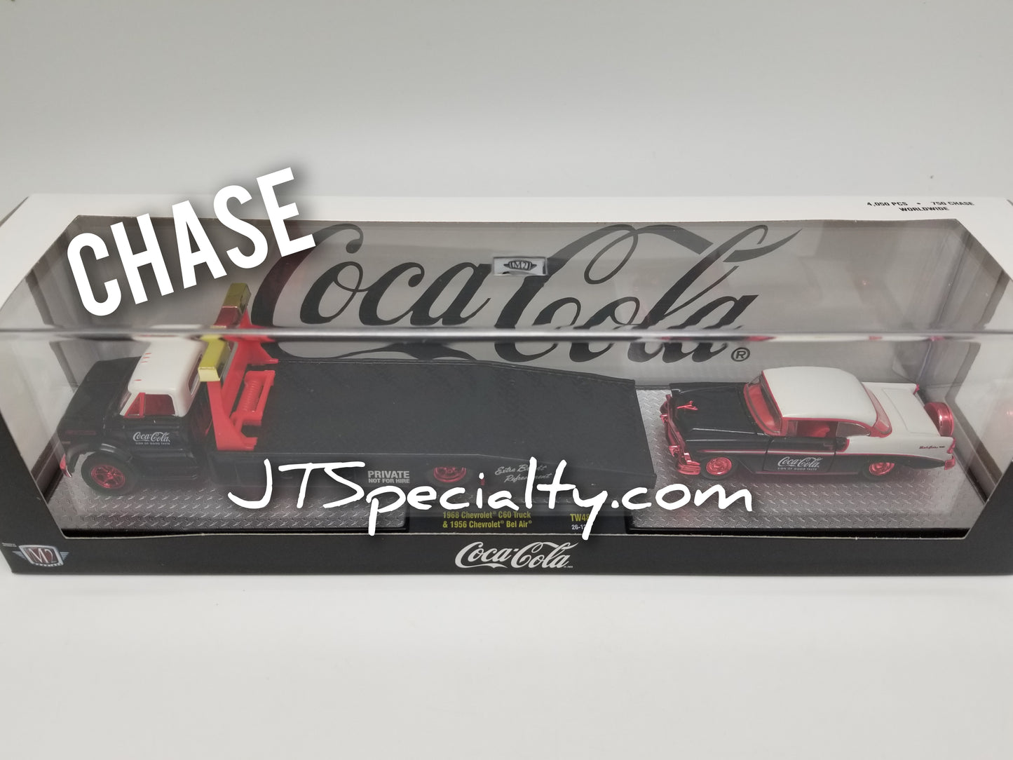 M2 CHASE 1968 Chevrolet C60 Truck & 1956 Chevrolet Bel Air - Coca~Cola Auto Hauler