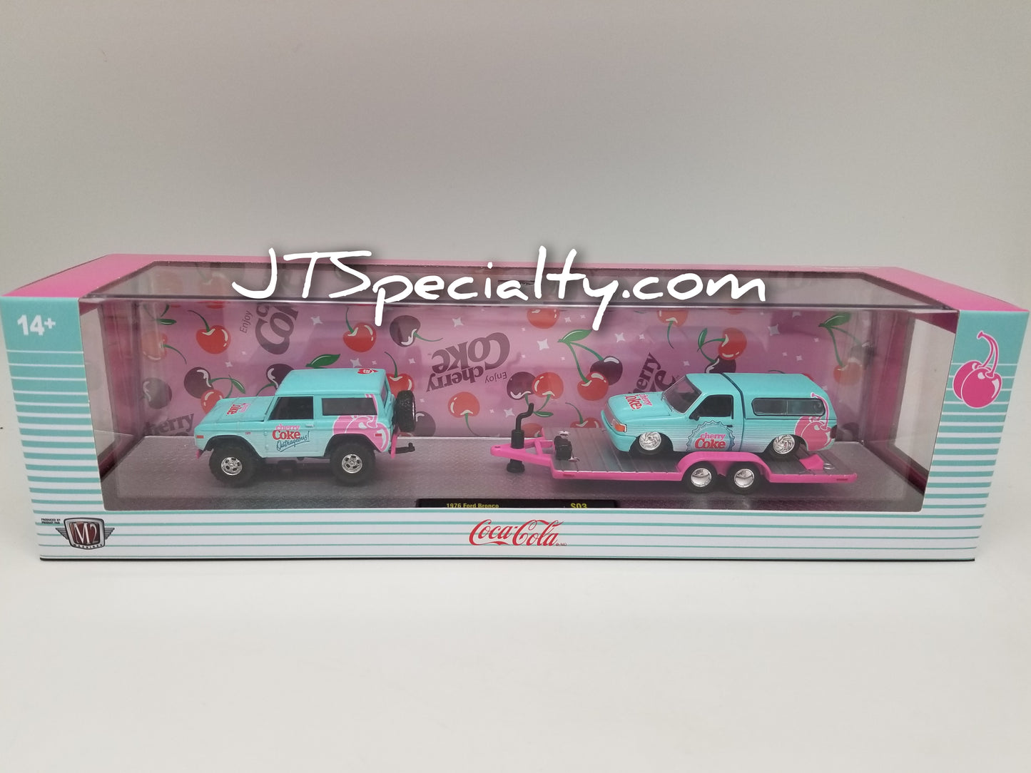 M2 1976 Ford Bronco & 1995 Ranger XLT - Cherry Coke Auto Hauler