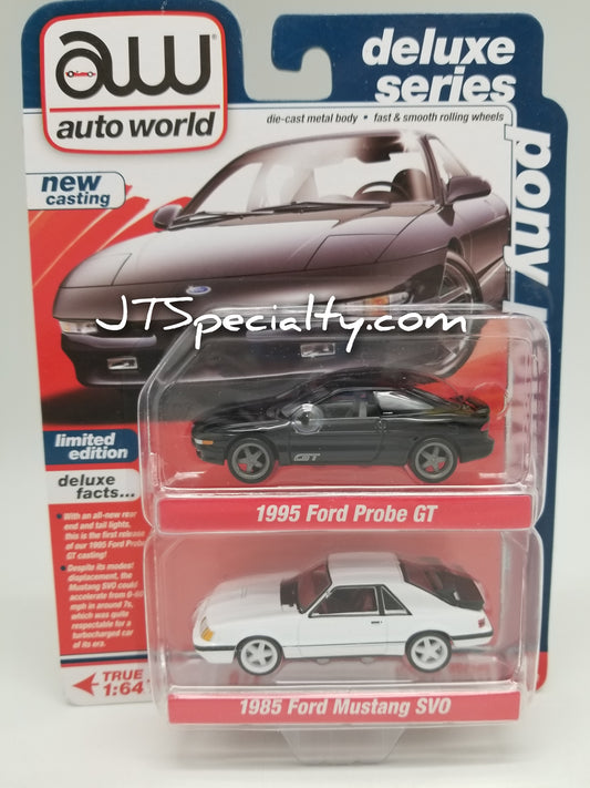 AW Ford 2 Pack - 1995 Ford Probe GT & 1985 Ford Mustang SVO