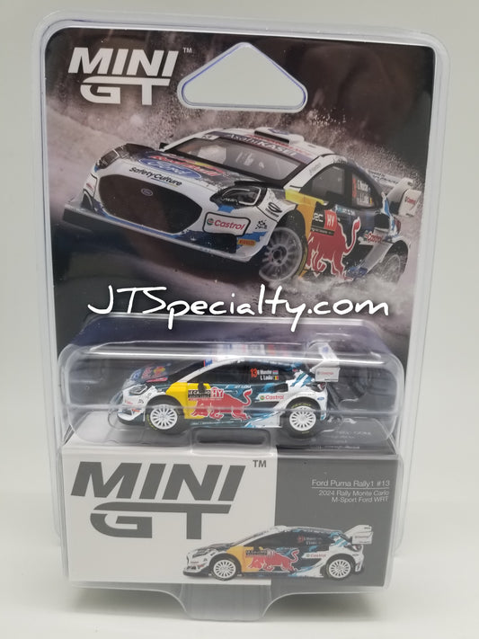 Mini GT 0974 Ford Puma Rally #13 M-Sport 2024 Monte Carlo