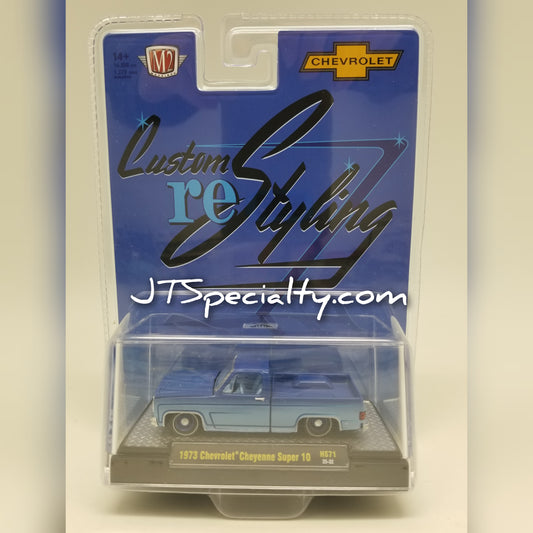 M2 1973 Chevrolet Cheyenne BLUE Custom reStyling - HOBBY SPECIAL