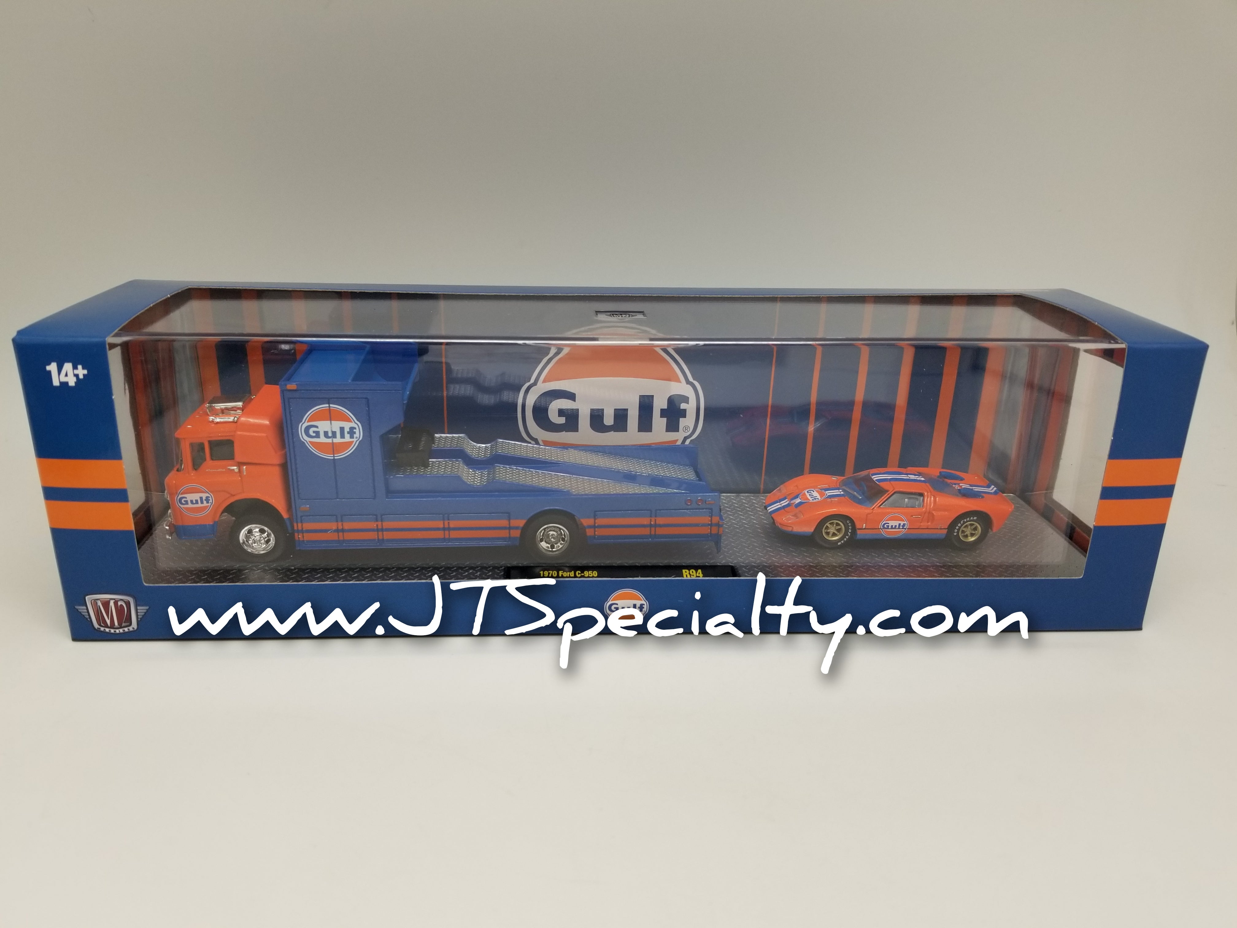 M2 1970 Ford F-950 & 1966 GT MK2 - GULF Auto Hauler – JTSpecialty