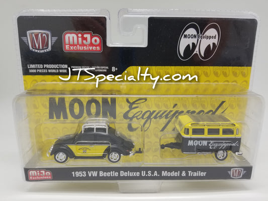 M2 1953 VW Beetle Deluxe USA Model & Trailer - Mooneyes