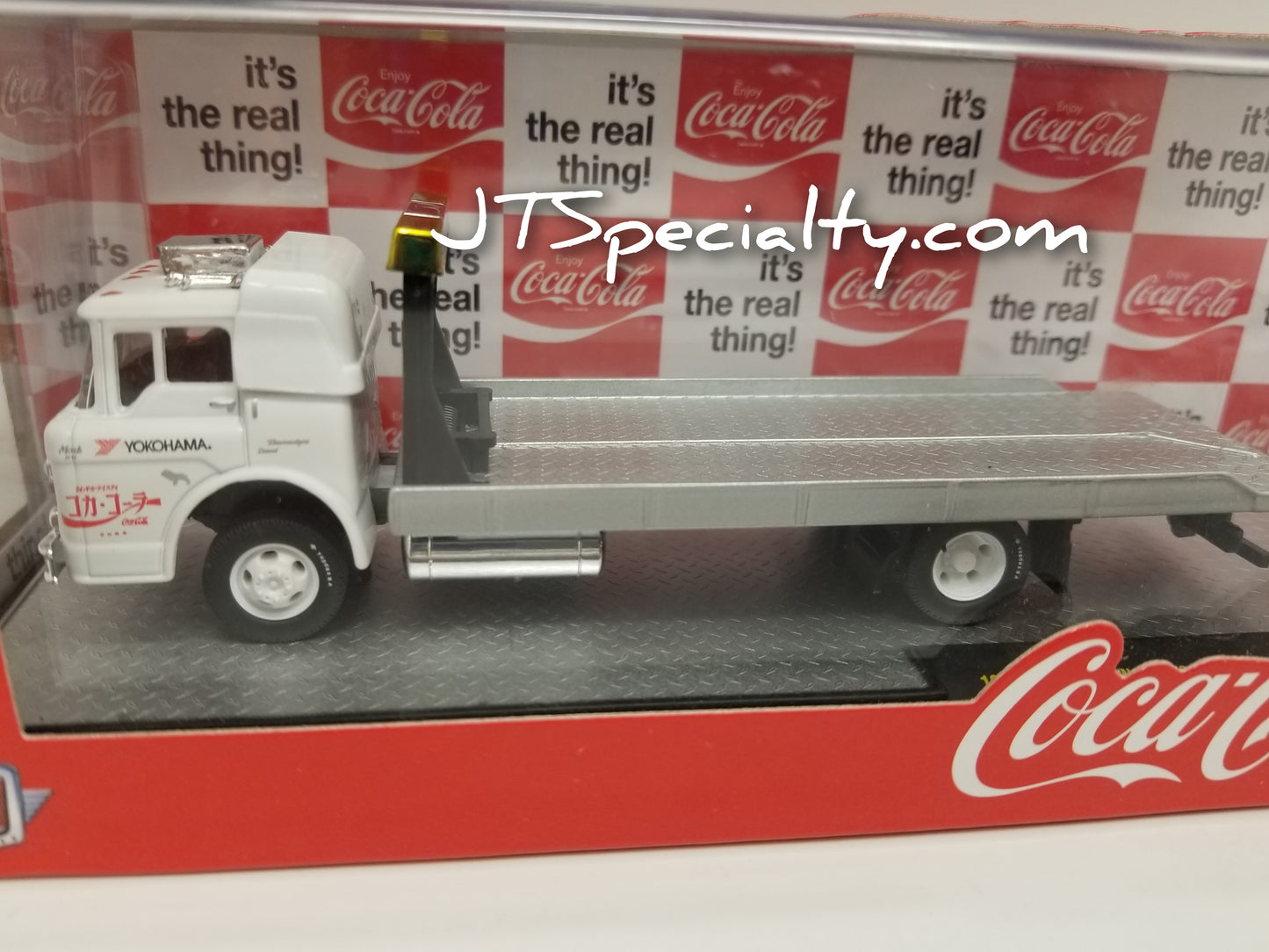 M2 1957 Mack Model N & 1978 Datsun Truck Auto Hauler - Coca-Cola