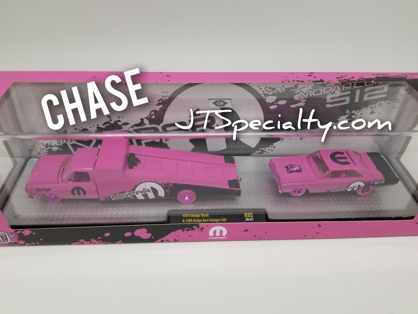 M2 CHASE 1974 Dodge Truck & 1969 Dart Swinger 340 - Auto Hauler