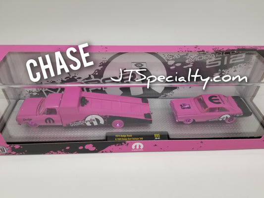 M2 CHASE 1974 Dodge Truck & 1969 Dart Swinger 340 - Auto Hauler