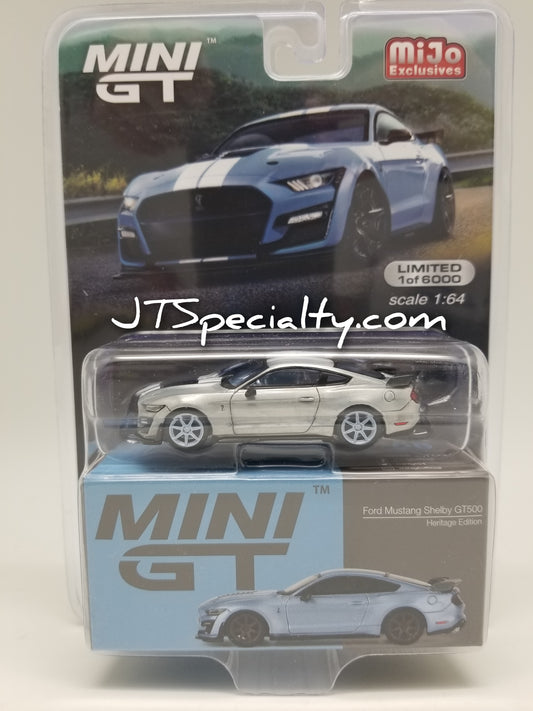 Mini GT CHASE 0758 Ford Mustang Shelby GT500 - Heritage Edition Brittany Blue