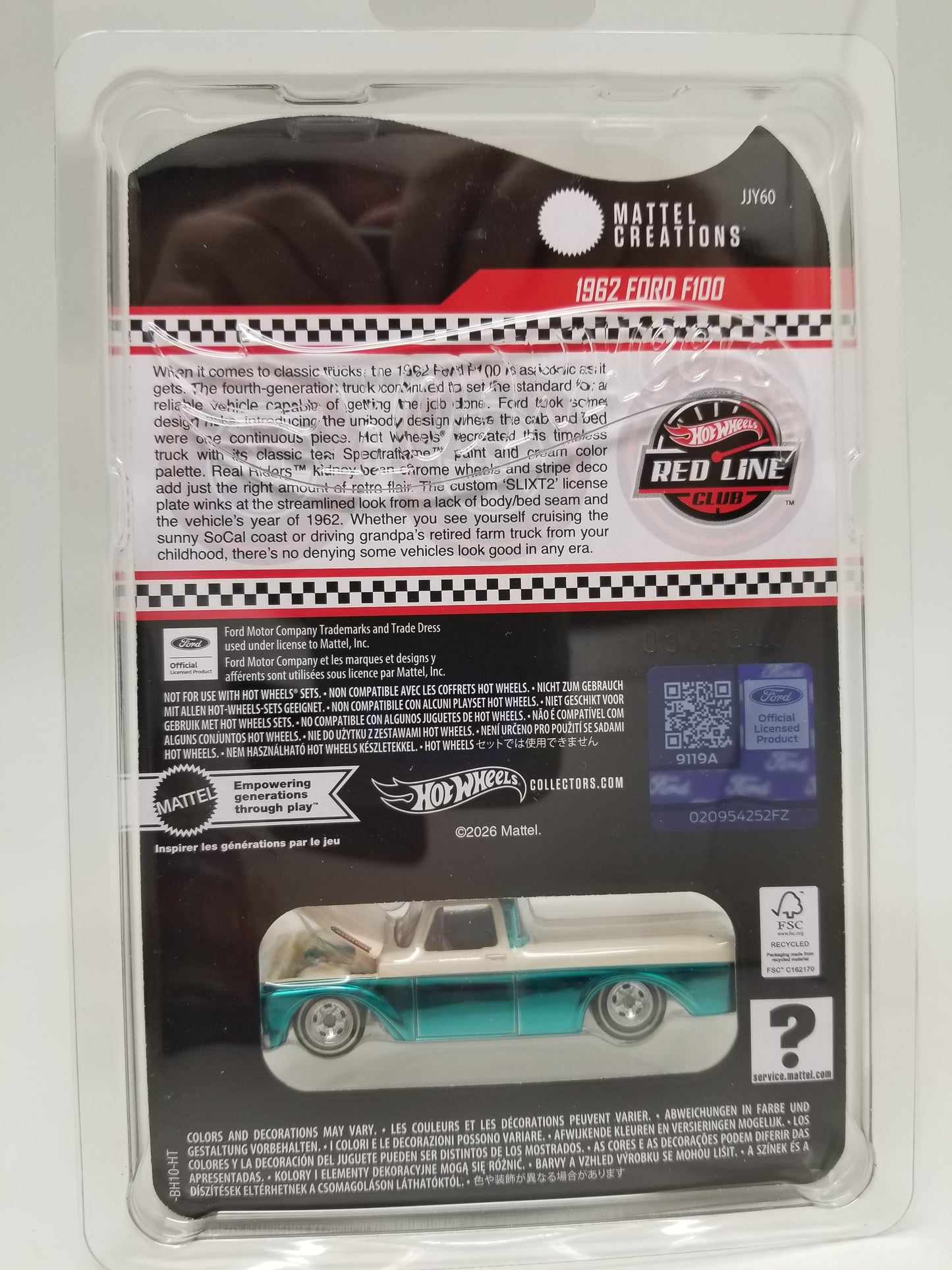 Hot Wheels RLC 1962 Ford F100