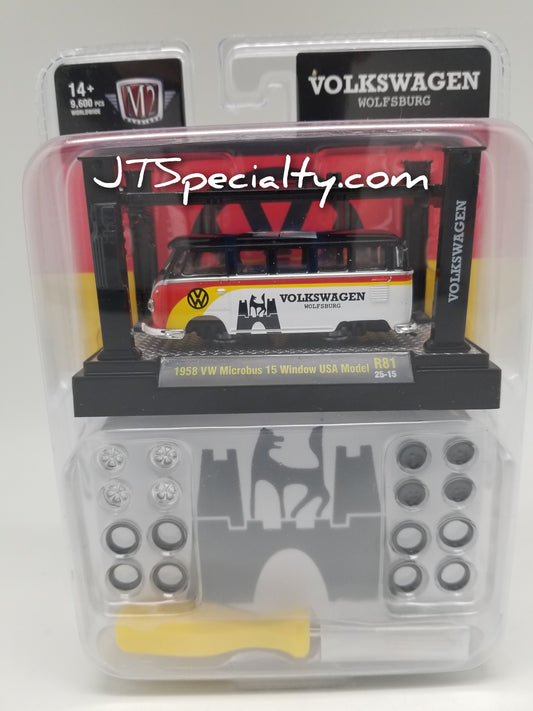 M2 1958 VW Microbus 15 Window - Model Kit - Wolfsburg