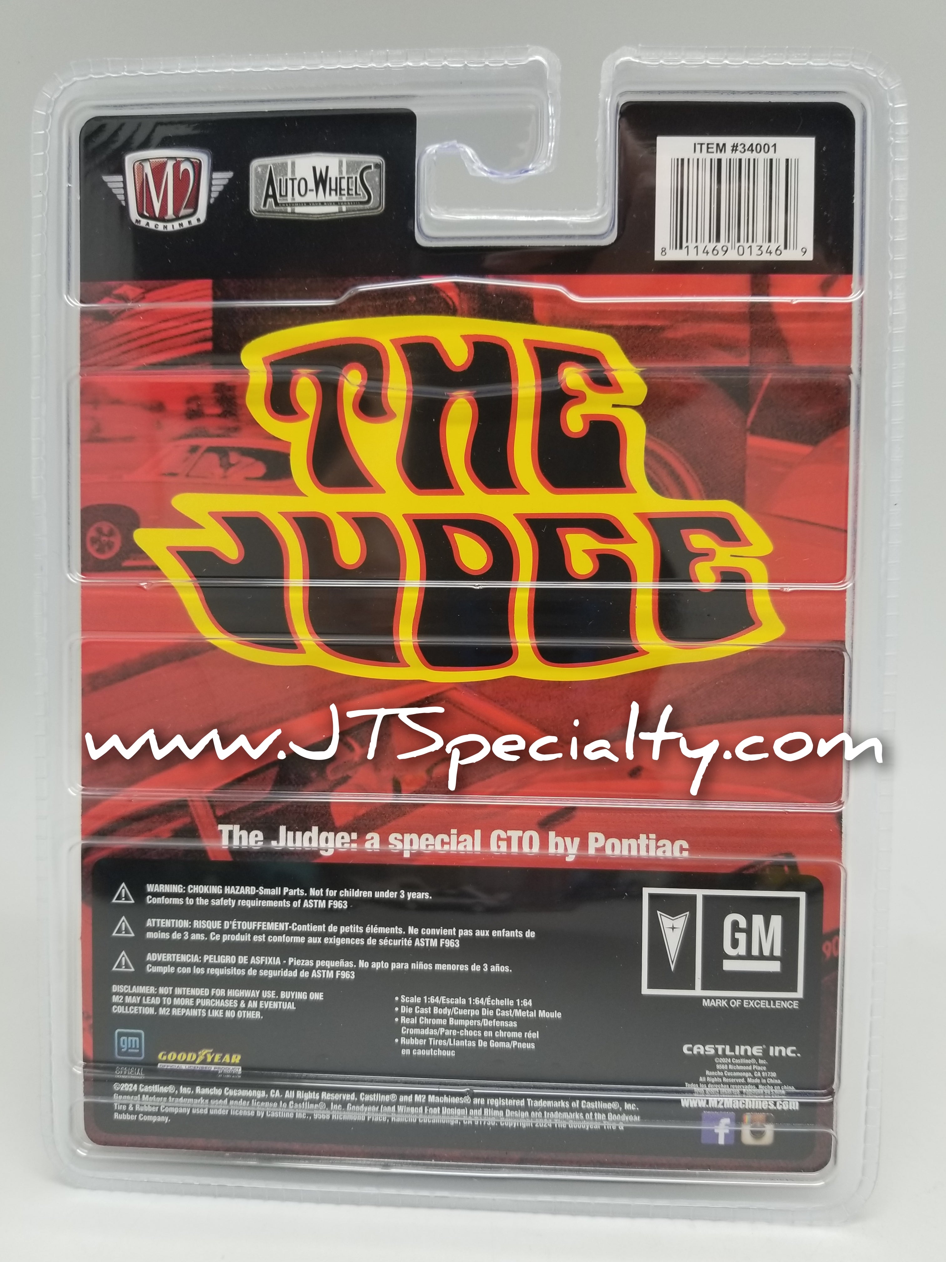 【美品・美虎杢】Roman Teller Mala 1998年　ドイツ製　4/4 M2 1969 Pontiac GTO - The Judge Auto Wheels – JTSpecialty