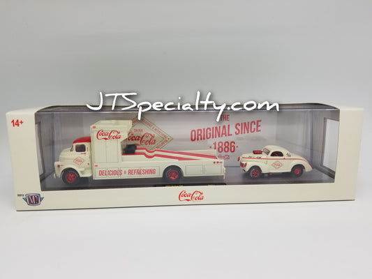 M2 CHASE 1957 Dodge COE & 1941 Willys Coupe Gasser - Coca-Cola Auto Hauler