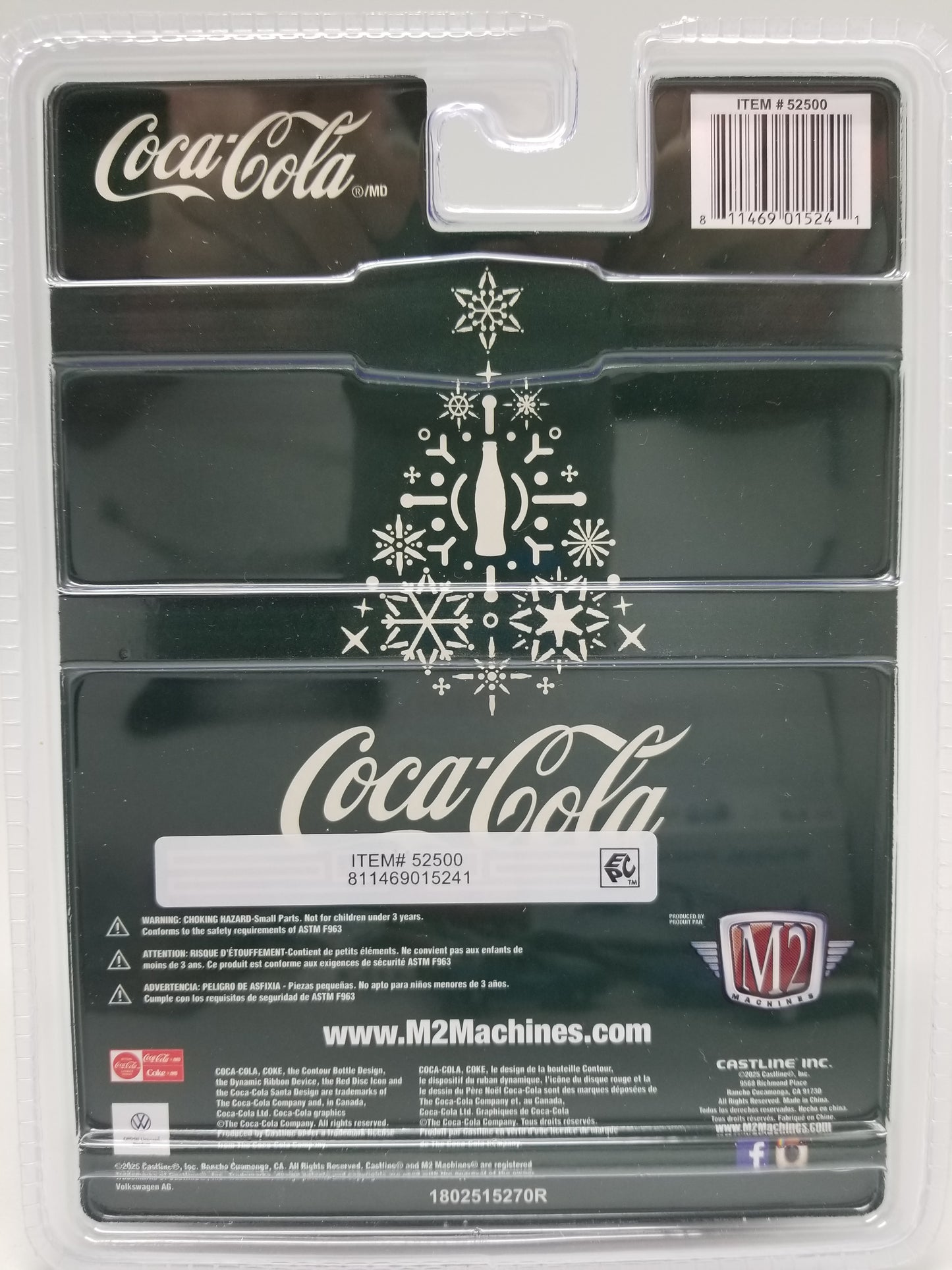 M2 1961 VW Double Cab Truck USA Model - Holiday Coca-Cola