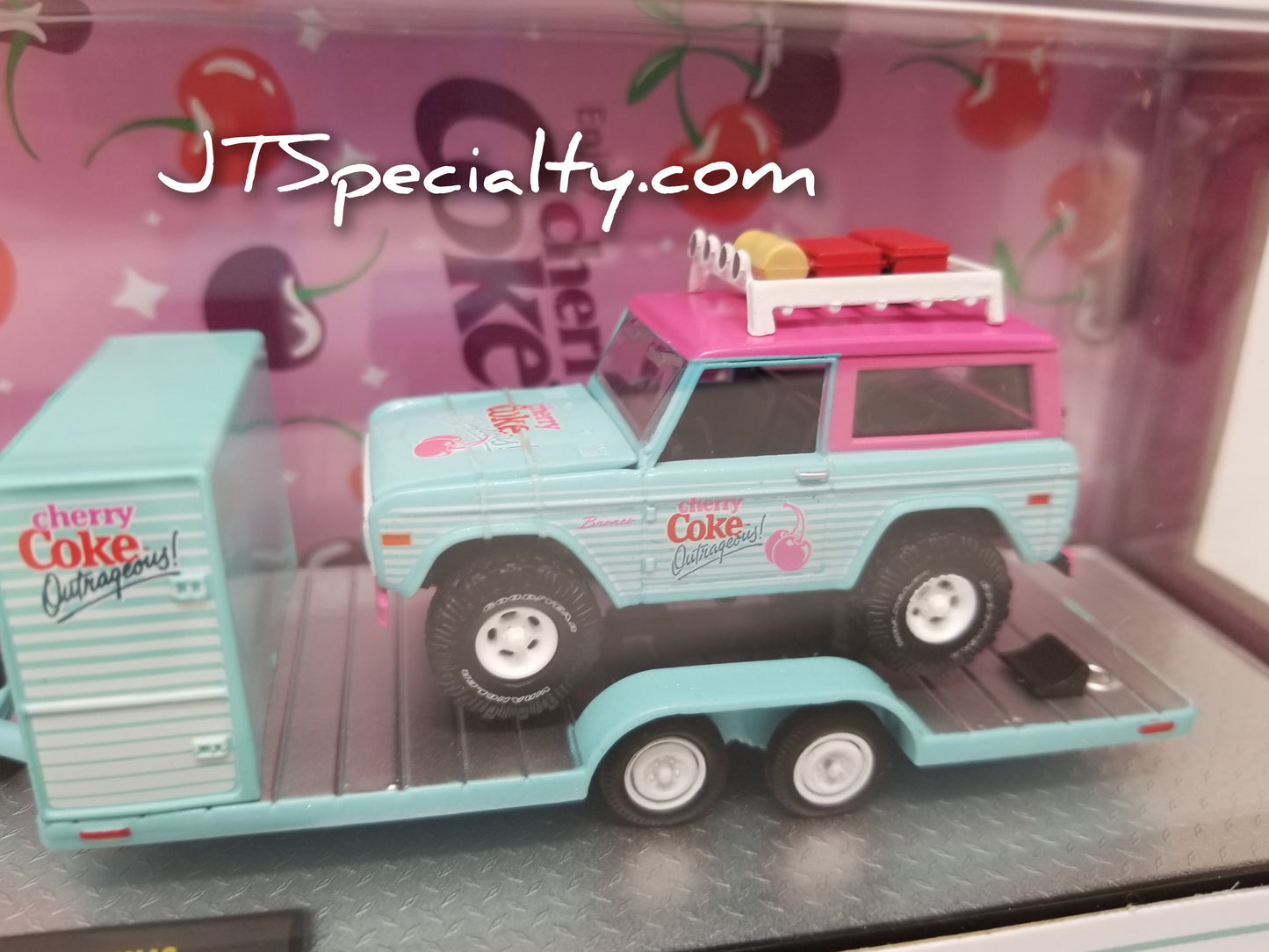 M2 1948 Ford Parcel Truck 4x4 & 1966 Bronco - Coca~Cola Auto Hauler