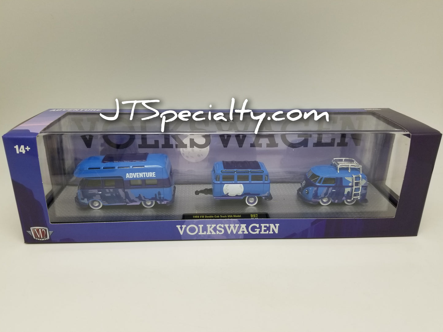 M2 1959 VW Double Cab Truck & 1960 VW Delivery Van & Trailer - Auto Hauler