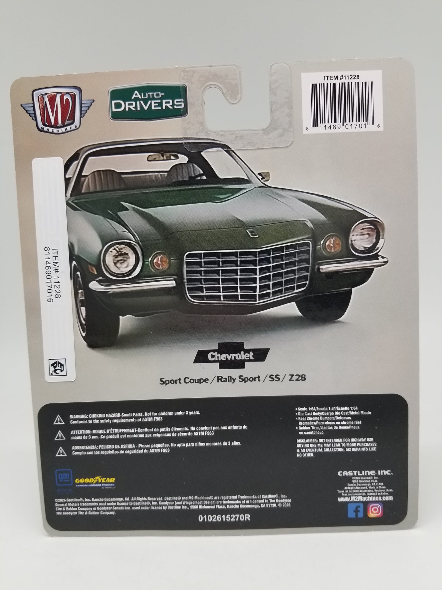 M2 1970 Chevrolet Camaro Z/28 RS