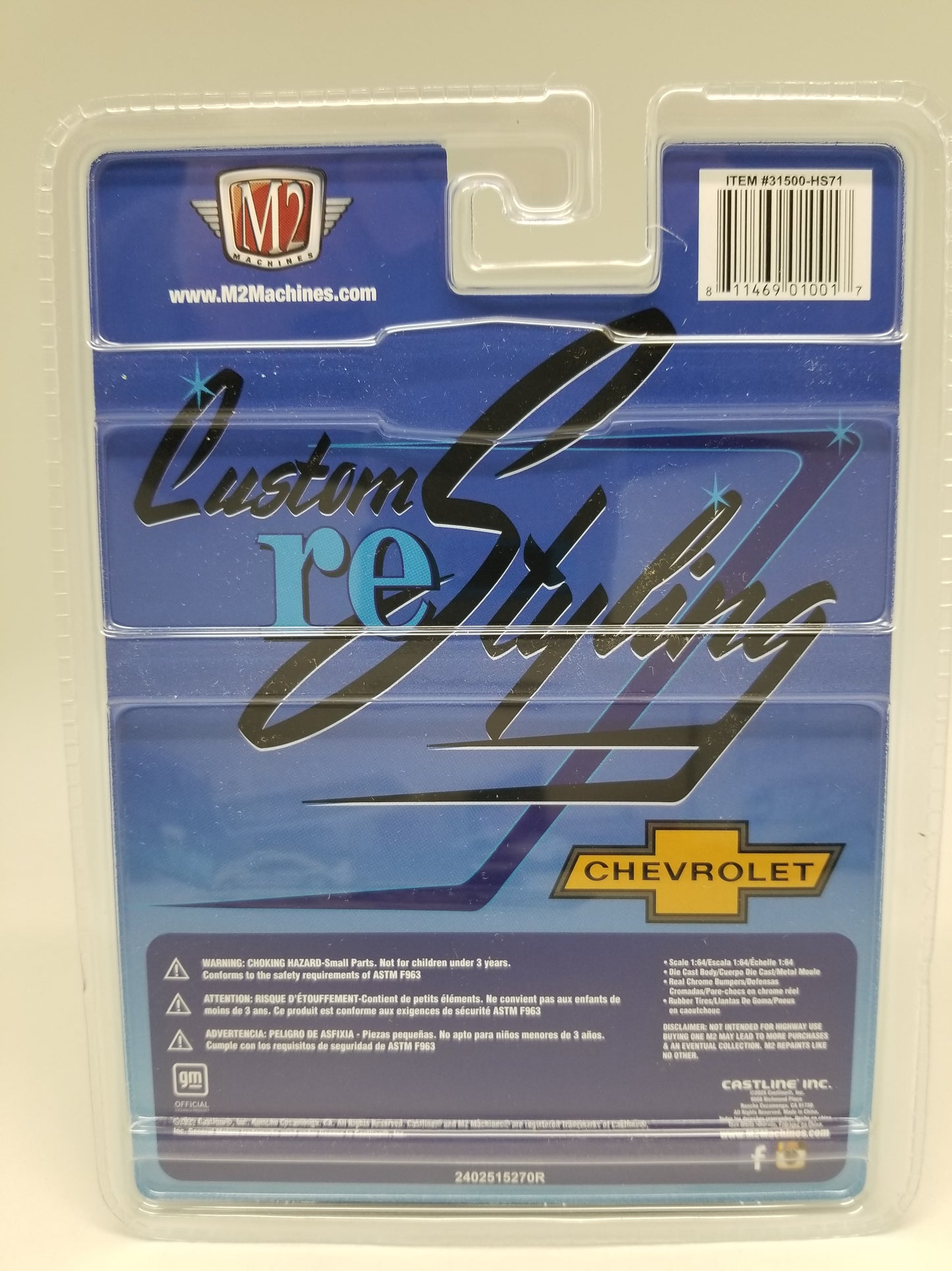 M2 CHASE 1973 Chevrolet Cheyenne BLUE Custom reStyling - HOBBY SPECIAL
