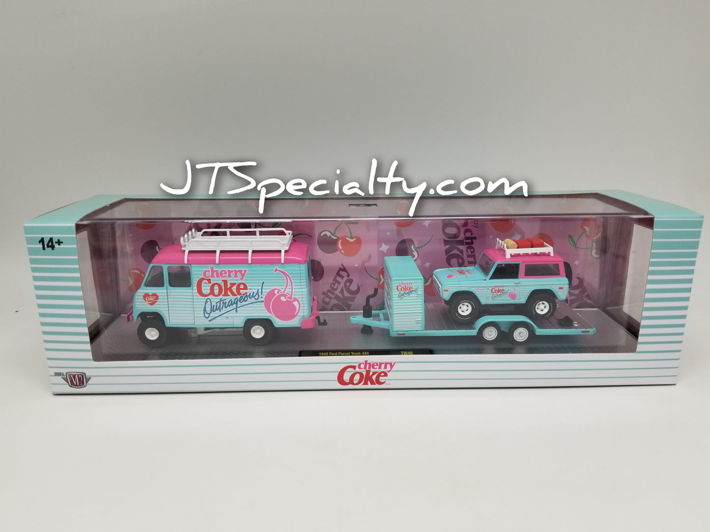 M2 1948 Ford Parcel Truck 4x4 & 1966 Bronco - Coca~Cola Auto Hauler