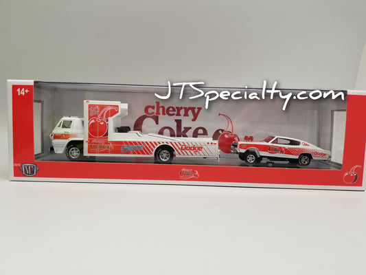 M2 1966 Dodge L600 COE & 1965 Charger Gasser - Cherry Coke Auto Hauler