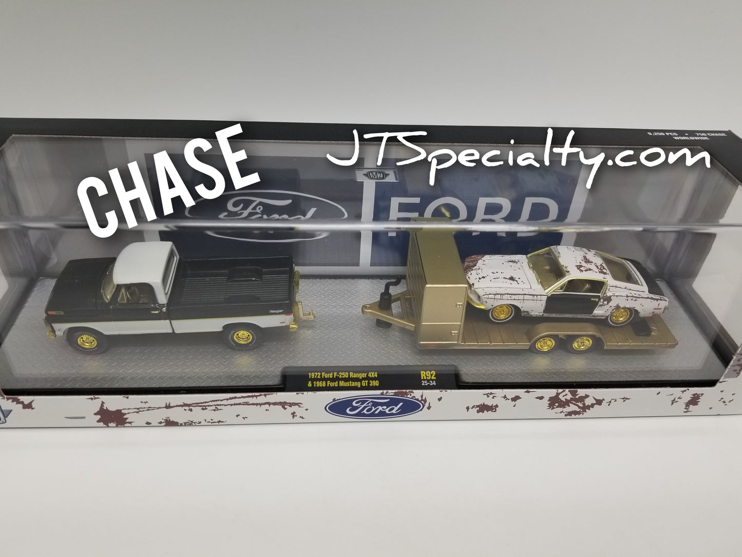 M2 CHASE 1972 Ford F-250 Ranger 4X4 & 1969 Mustang GT 390 - Auto Hauler