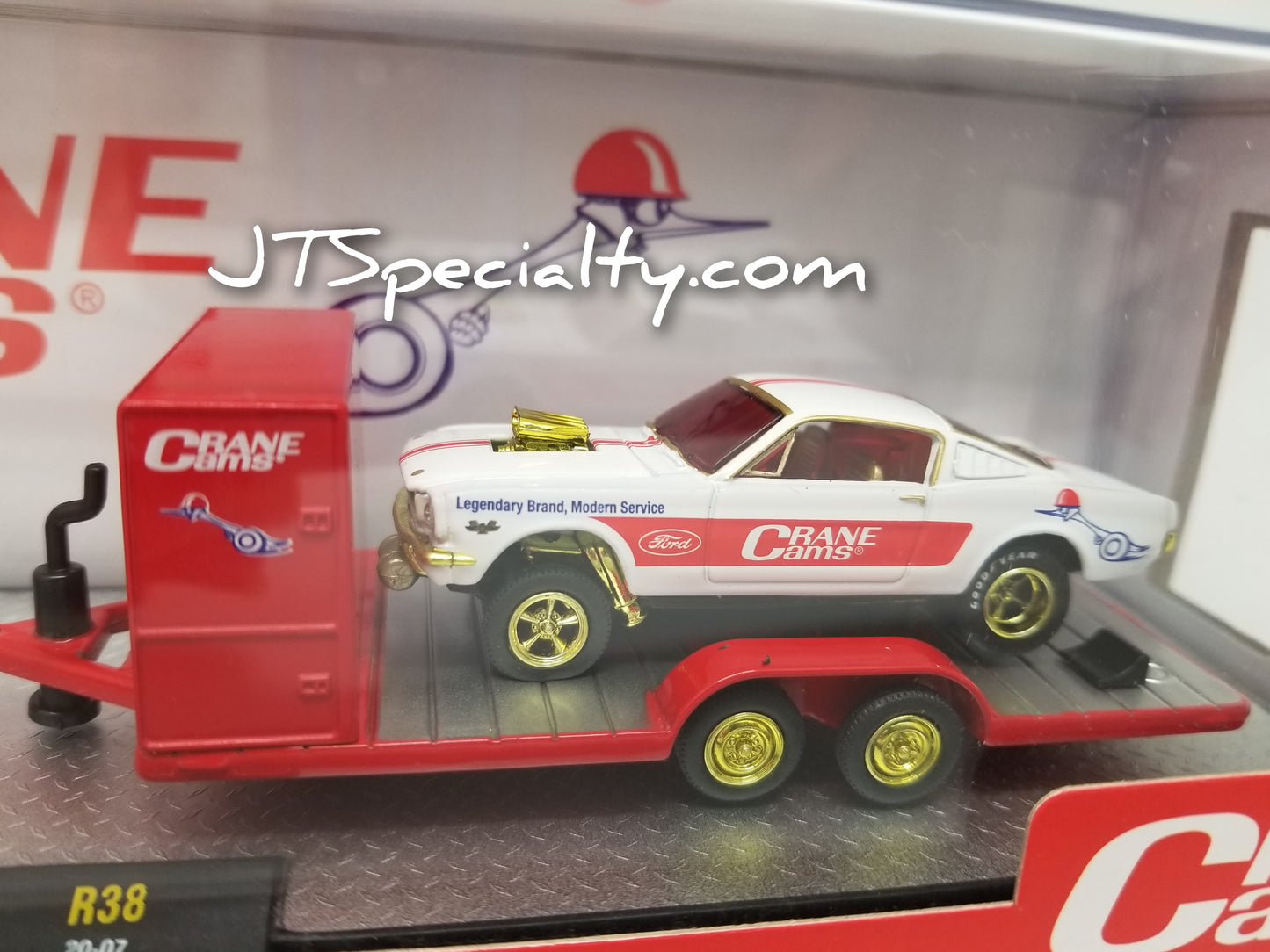 M2 CHASE 1969 Ford F-100 Ranger Truck & 1966 Mustang Gasser - Crane Cams Auto Hauler