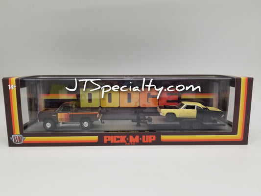 M2 1979 Dodge 150 Power Wagon & 1969 Plymouth Road Runner 440 6 Pack- Auto Hauler