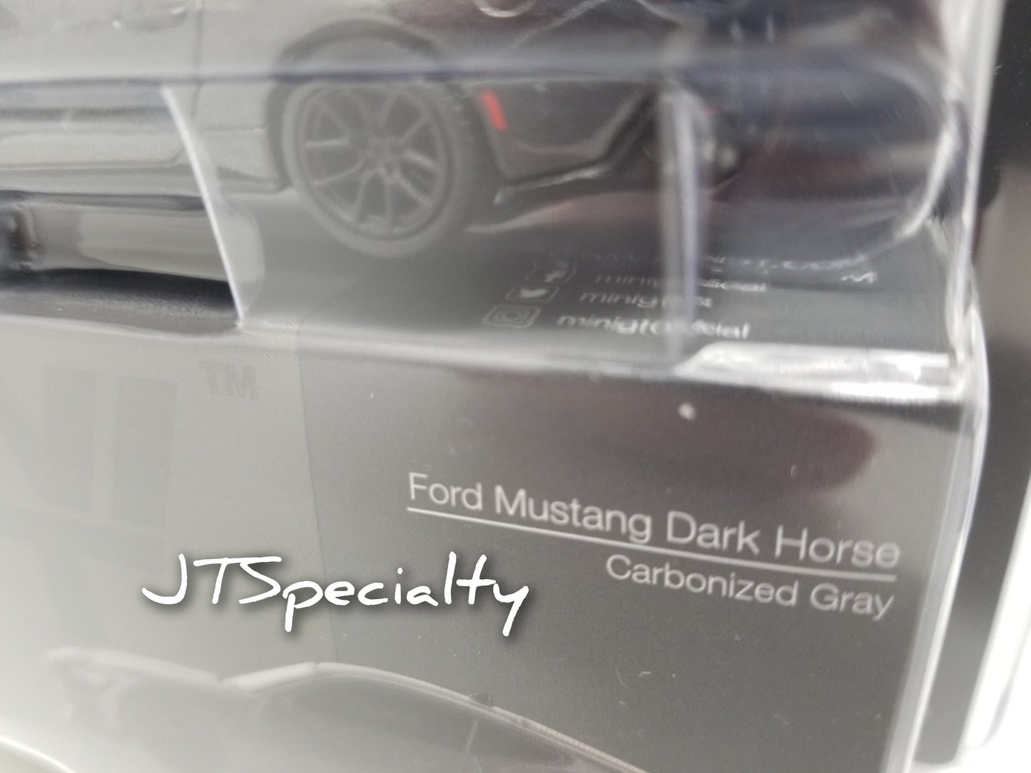 Mini GT 0957 Ford Mustang Dark Horse - Carbonized Gray
