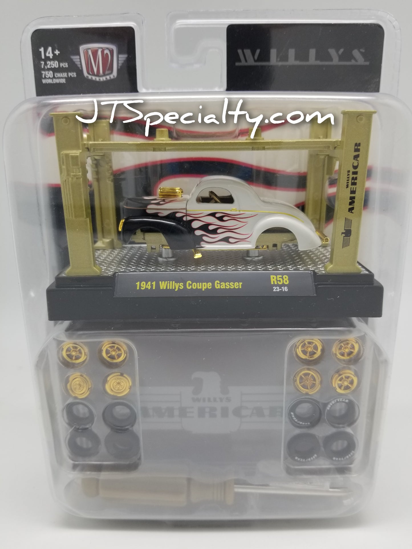 M2 CHASE 1941 Willys Coupe Gasser - Americar Model Kit