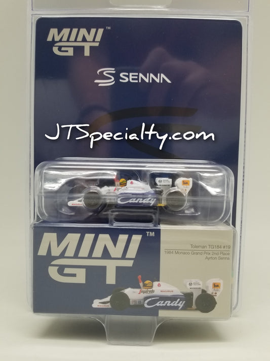 Mini GT 1118 - Toleman TG184 #19 1984 Monaco GP - Ayrton Senna