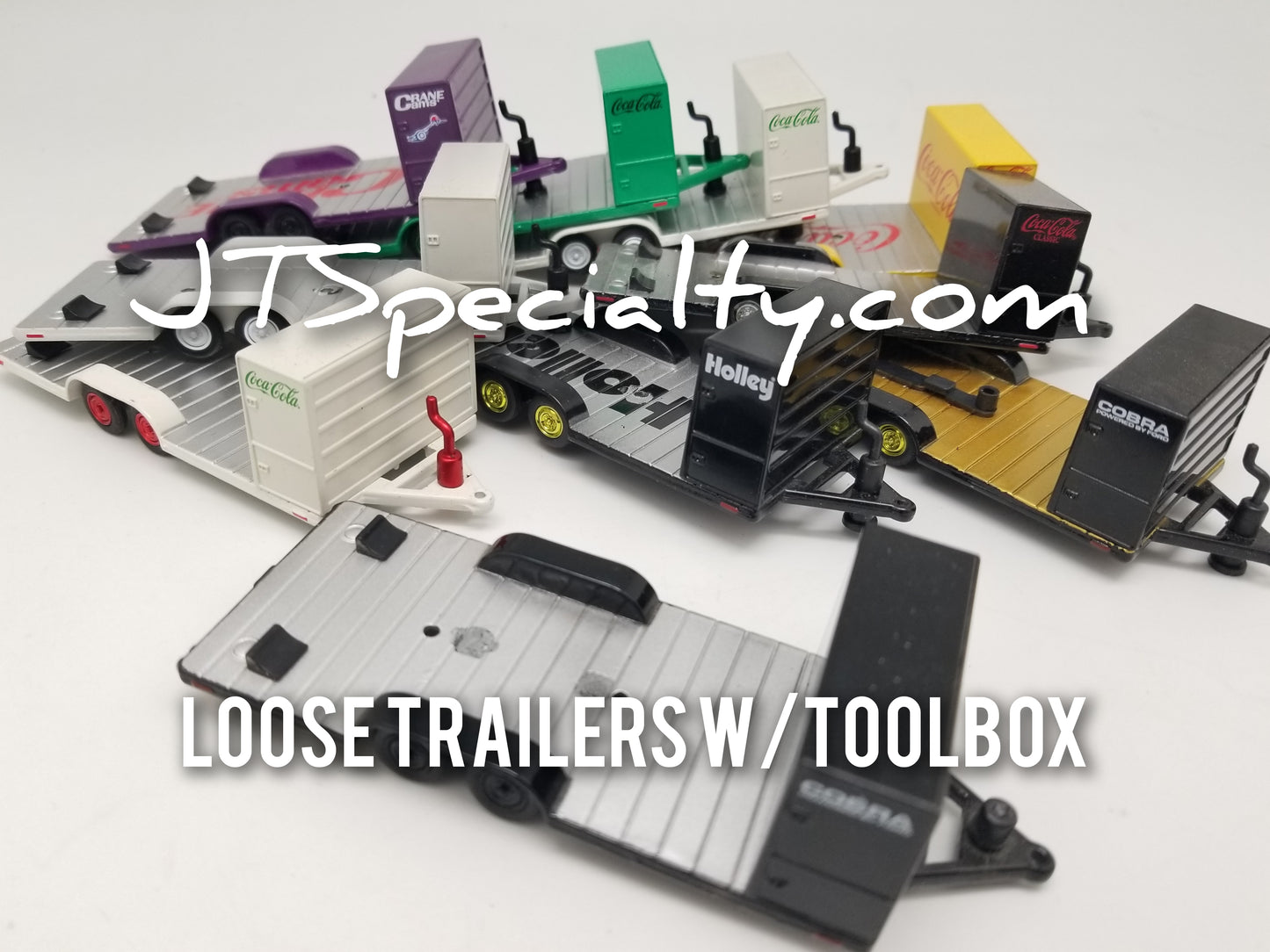 M2 Machines 1:64 AUTO TRAILER w/ Tool Box - LOOSE SINGLES