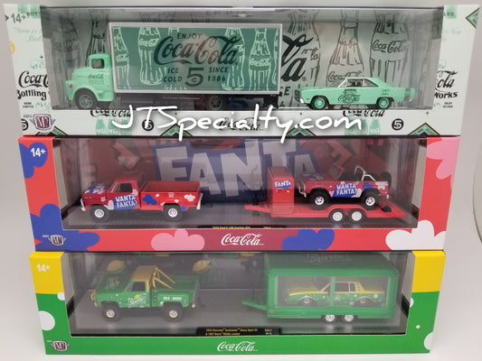 M2 56000-TW41 Fanta/Sprite/Coca-Cola Auto Hauler - Set of 3