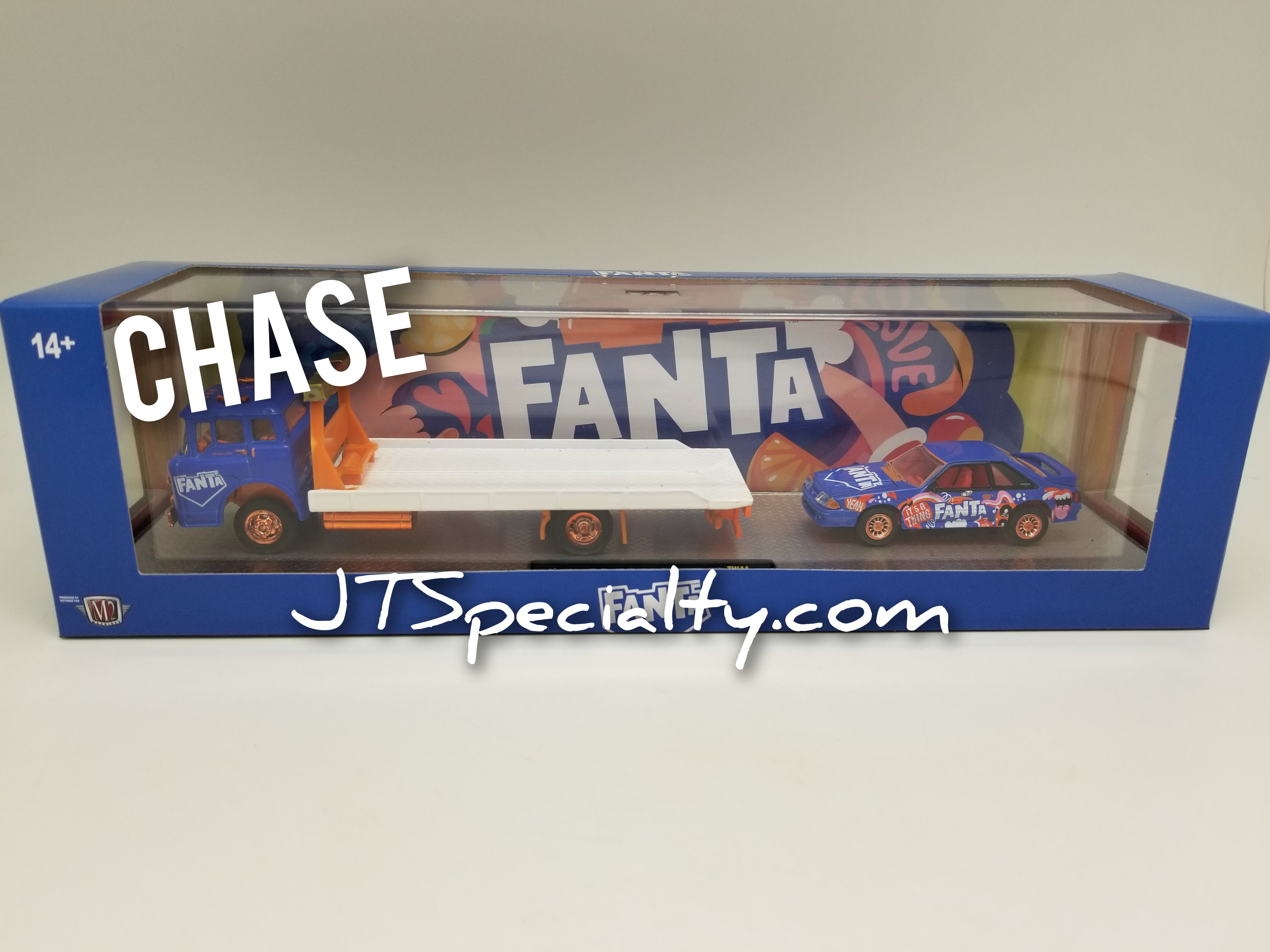 M2 CHASE 1990 Ford C-8000 & 1990 Ford Mustang GT - Fanta Auto M2 CHASE 1990 Ford C-8000 & 1990 Ford Mustang GT - Fanta Auto