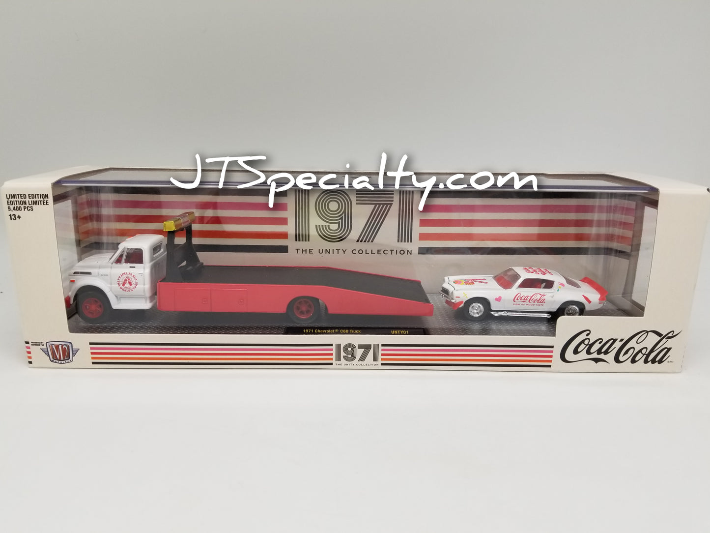 M2 1971 Chevrolet C60 Truck & 1971 Camaro SS 396 Auto Hauler - Coca-Cola