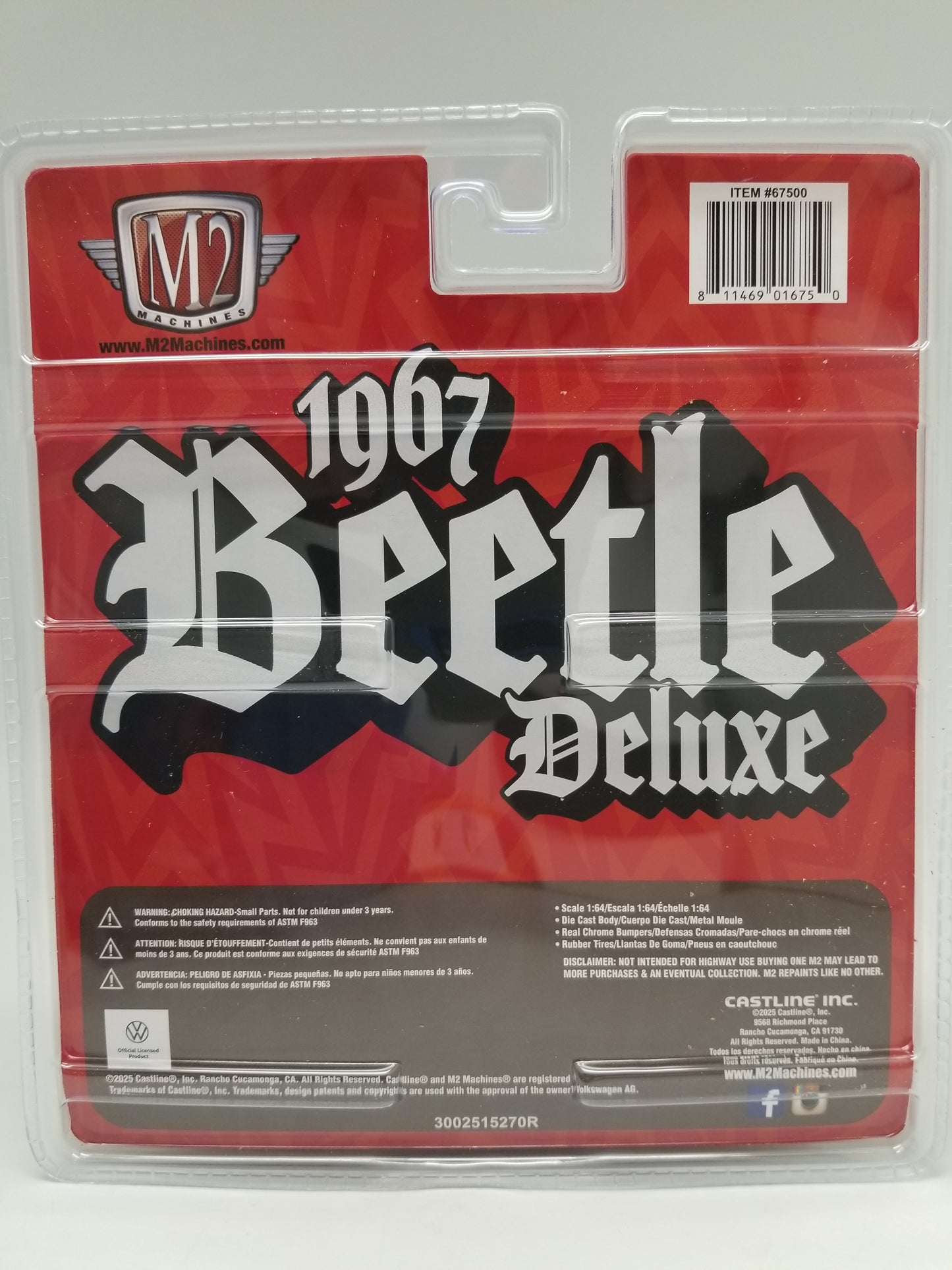 M2 1967 VW Beetle Deluxe USA Model - Auto-Figs