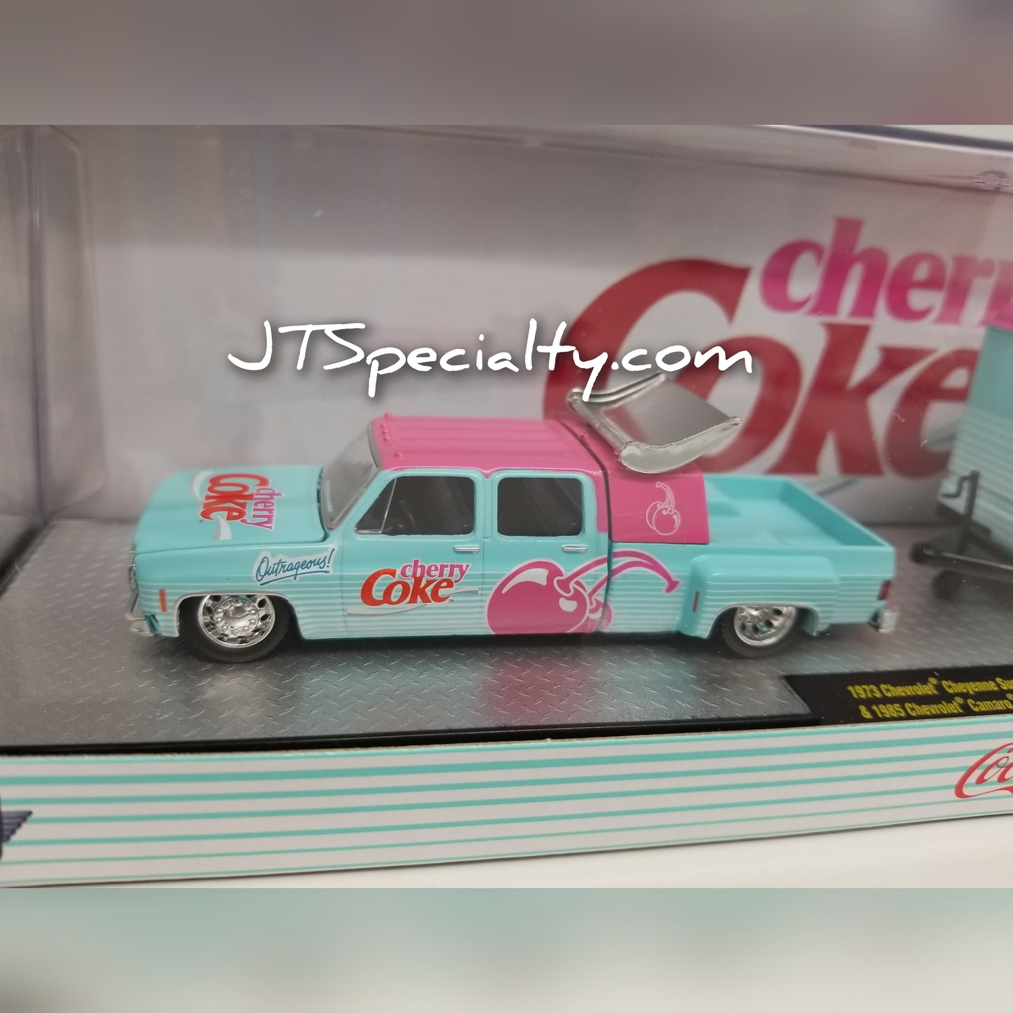 M2 1973 Chevrolet Cheyenne Super 30 & 1985 Chevrolet Camaro IROC-Z – Cherry Coke Auto Hauler