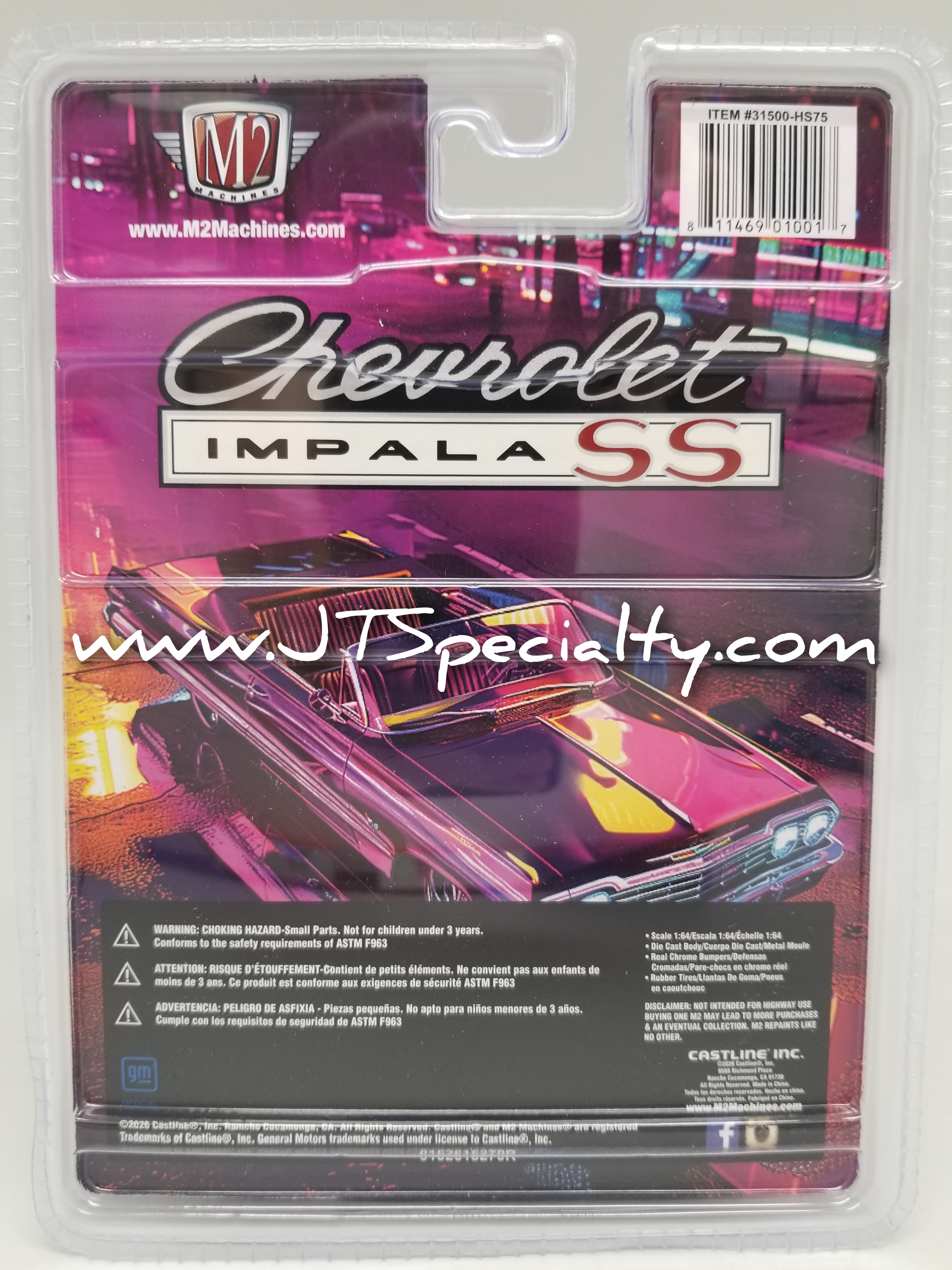 M2 1964 シボレーインパラ SS 409 コンバーチブル(チェイスカー) M2 1964 Chevrolet Impala SS 409 Convertible Hobby Exclusive 31500