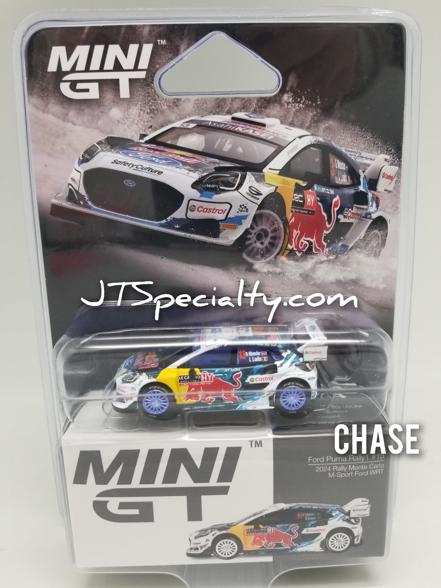 Mini GT 0974 CHASE Ford Puma Rally #13 M-Sport 2024 Monte Carlo