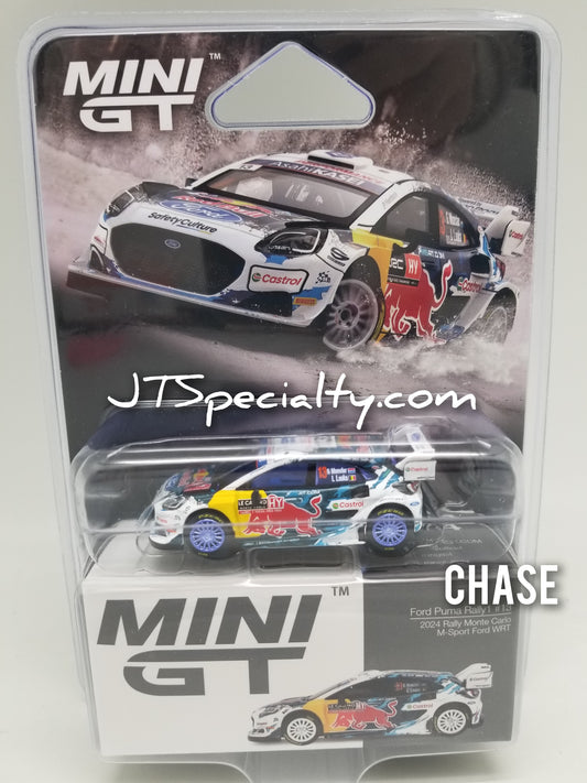 Mini GT 0974 CHASE Ford Puma Rally #13 M-Sport 2024 Monte Carlo