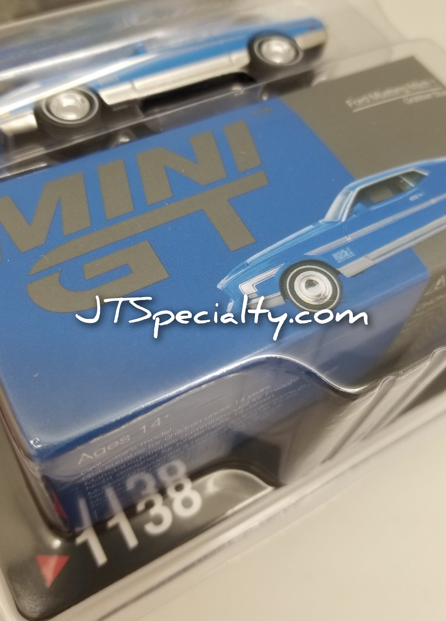 Mini GT 1138 Ford Mustang Mach 1 - Grabber Blue