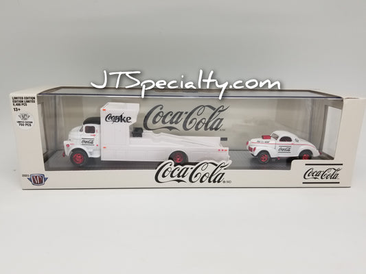 M2 CHASE 1957 Dodge COE & 1941 Willys Coupe Gasser - Coca-Cola Auto Hauler