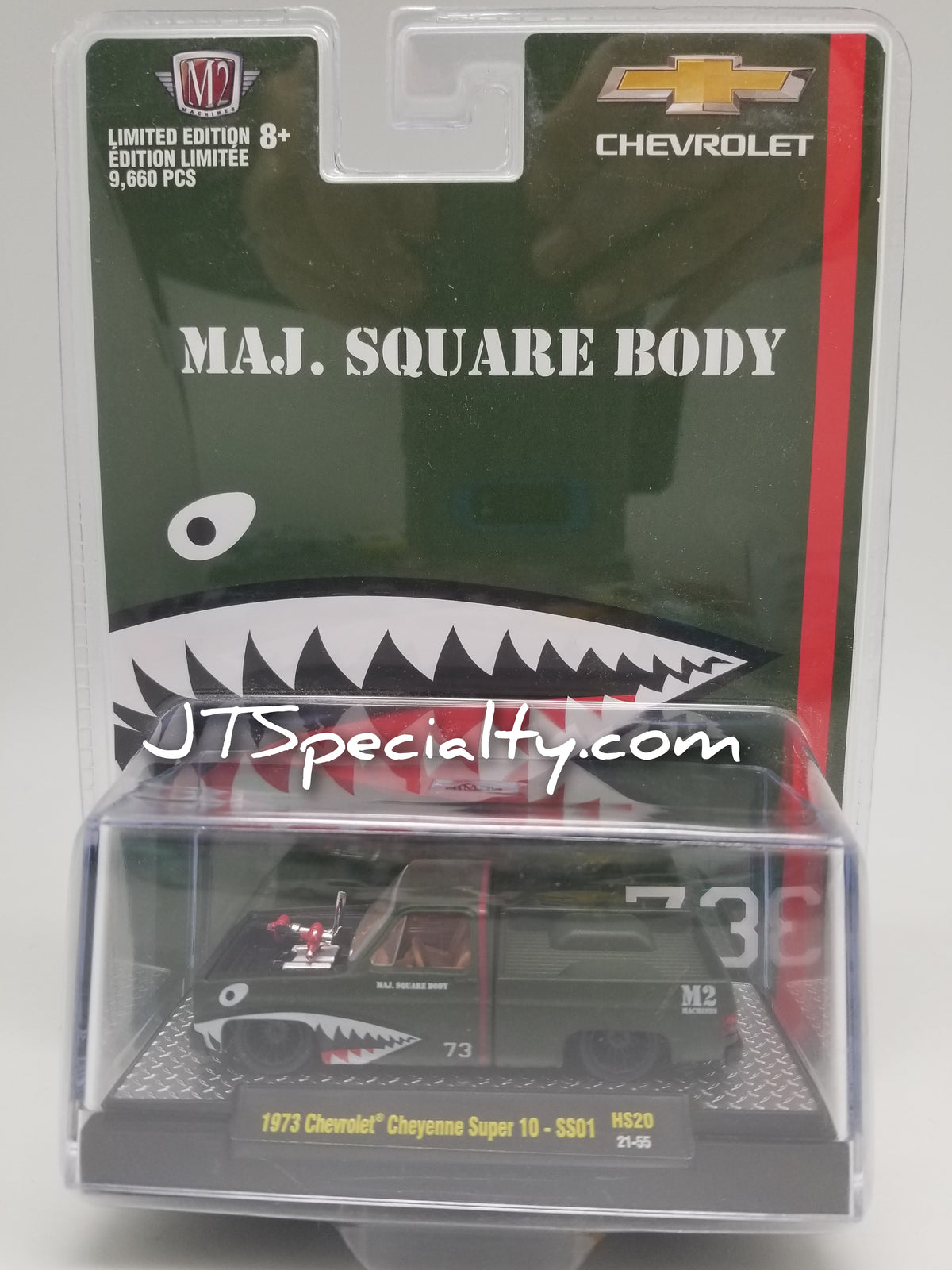 M2 1973 Chevrolet Cheyenne Super 10 - GREEN - Maj. Square Body