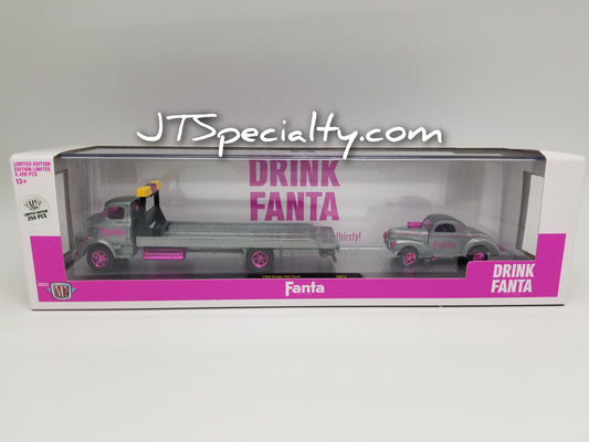 M2 SUPER CHASE 1958 Dodge COE Truck & 1941 Willys Coupe Gasser - Fanta Auto Hauler