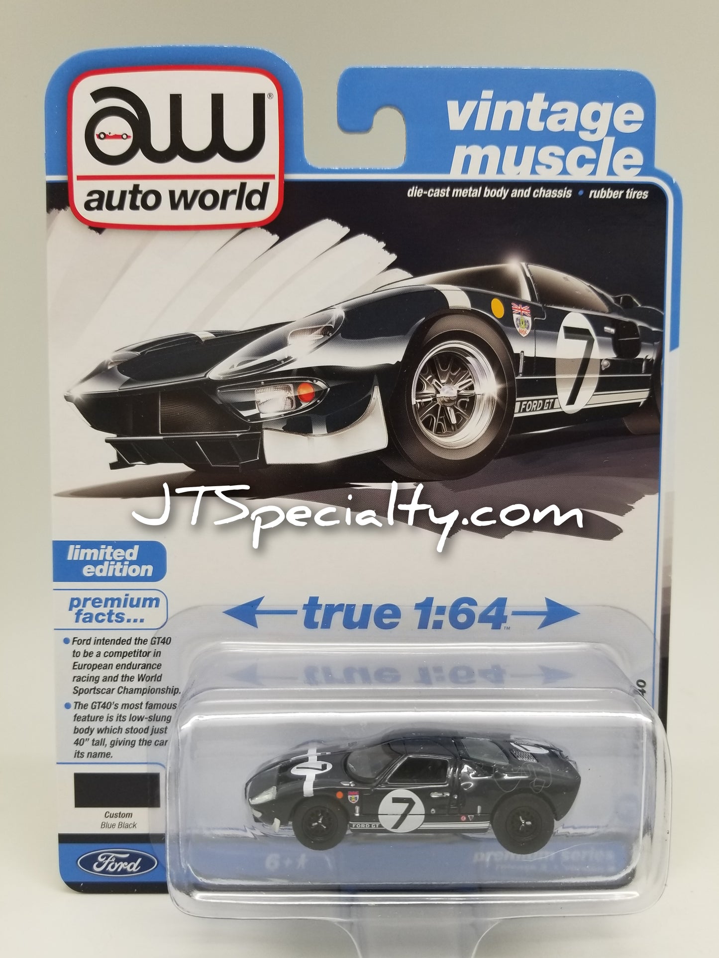 AW 1965 Ford GT40 - #7 Blue Black