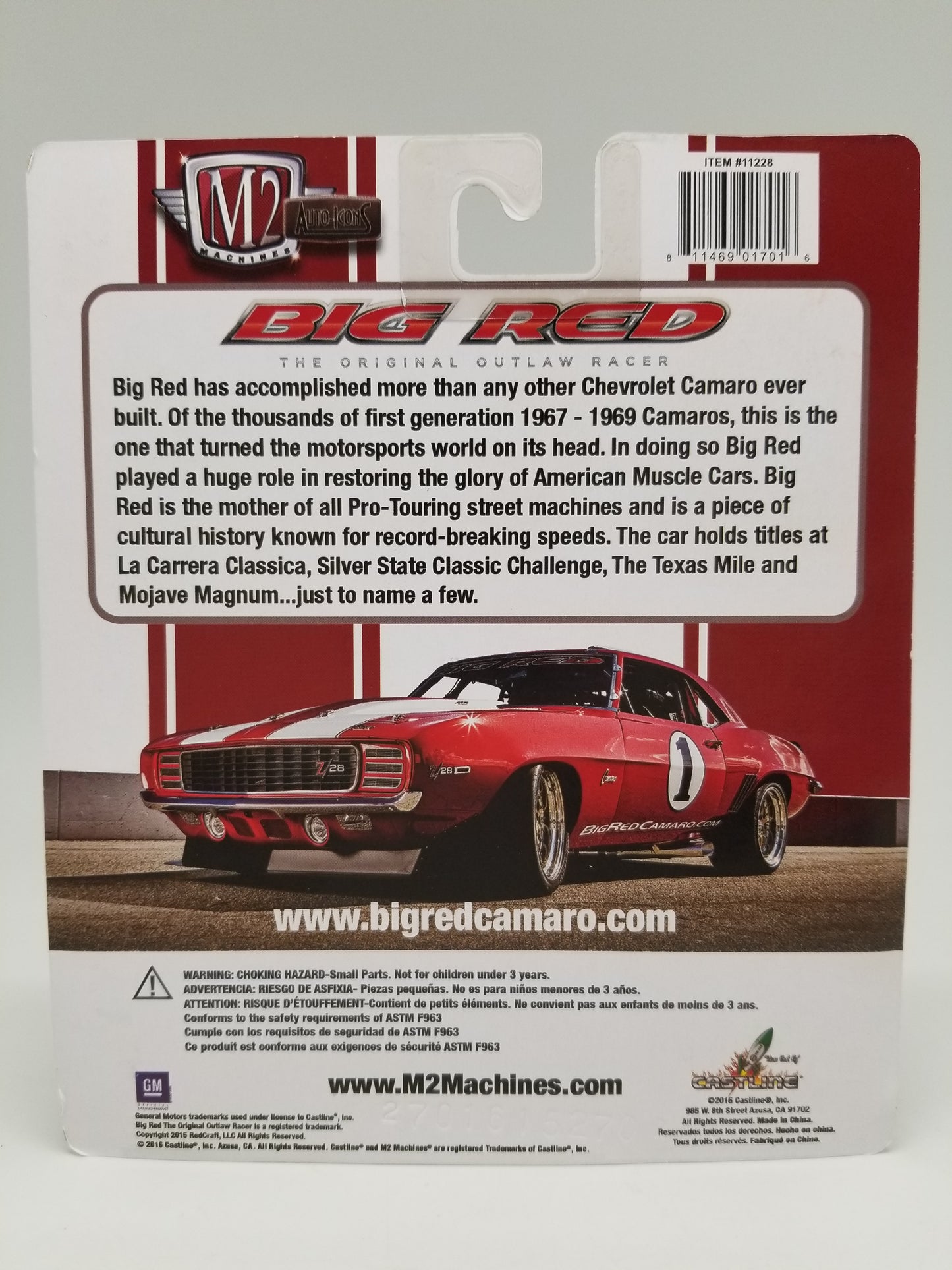 M2 1969 Chevrolet Camaro Z/28 - BIG RED Auto-Icons