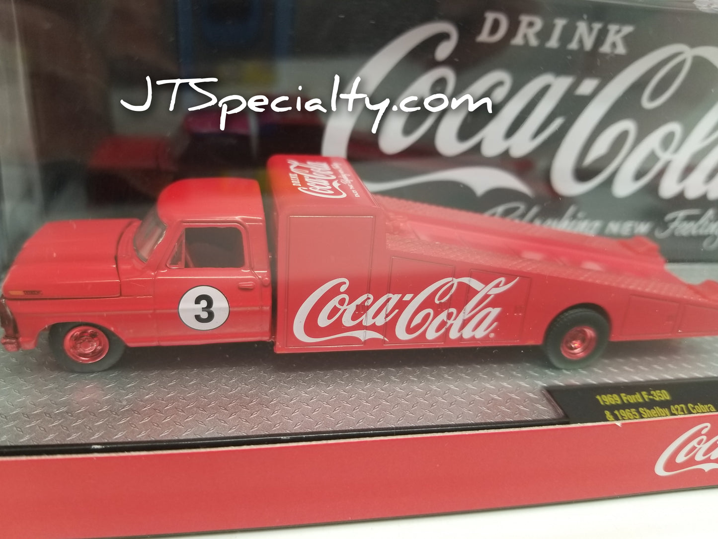M2 CHASE 1969 Ford F-350 & 1965 Shelby 427 Cobra - Coca~Cola Auto Hauler